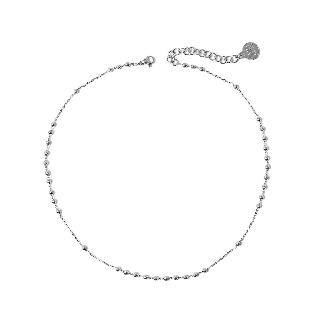 Altra Silver Beaded Chain Necklace