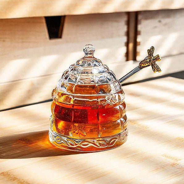 Beehive Honey Pot with Lid
