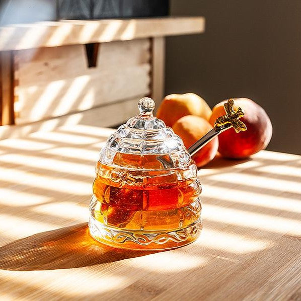 Beehive Honey Pot with Lid