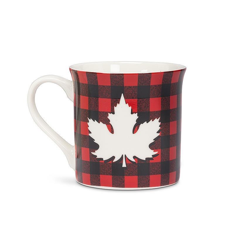 Buffalo Check Leaf Mug 12oz