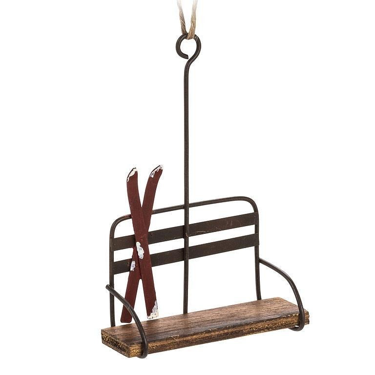 Chair Lift with Skis Ornament – Holiday Décor gift Montreal Villeray Urban Palate