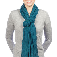 Classic Lightweight Scarf - Teal – Home Décor gift Montreal Villeray Urban Palate