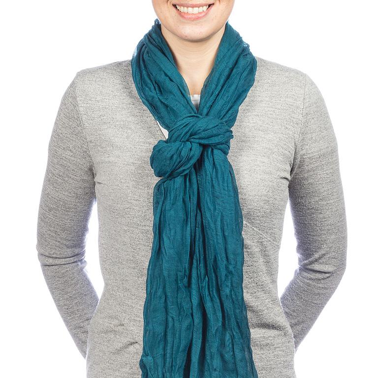 Classic Lightweight Scarf - Teal – Home Décor gift Montreal Villeray Urban Palate