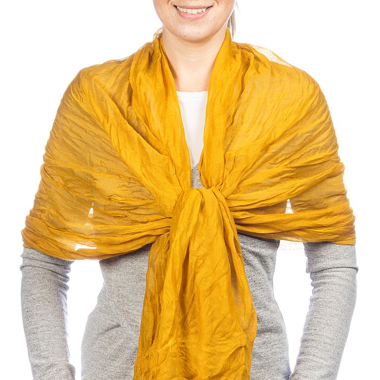 Classic Lightweight Scarf - Yellow – Home Décor gift Montreal Villeray Urban Palate