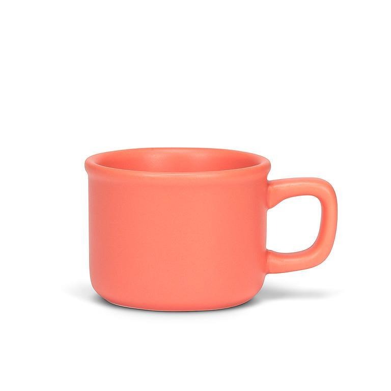 Tasse à expresso classique mate corail