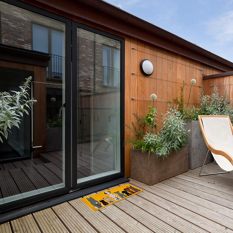 Petit paillasson Rangée de chiens