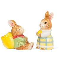Salière et poivrière lapins habillés