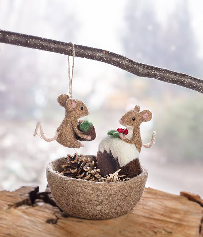 Mouse on Iced Donut Ornament