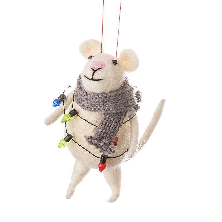 Mouse with Lights Ornament – Holiday Décor gift Montreal Villeray Urban Palate