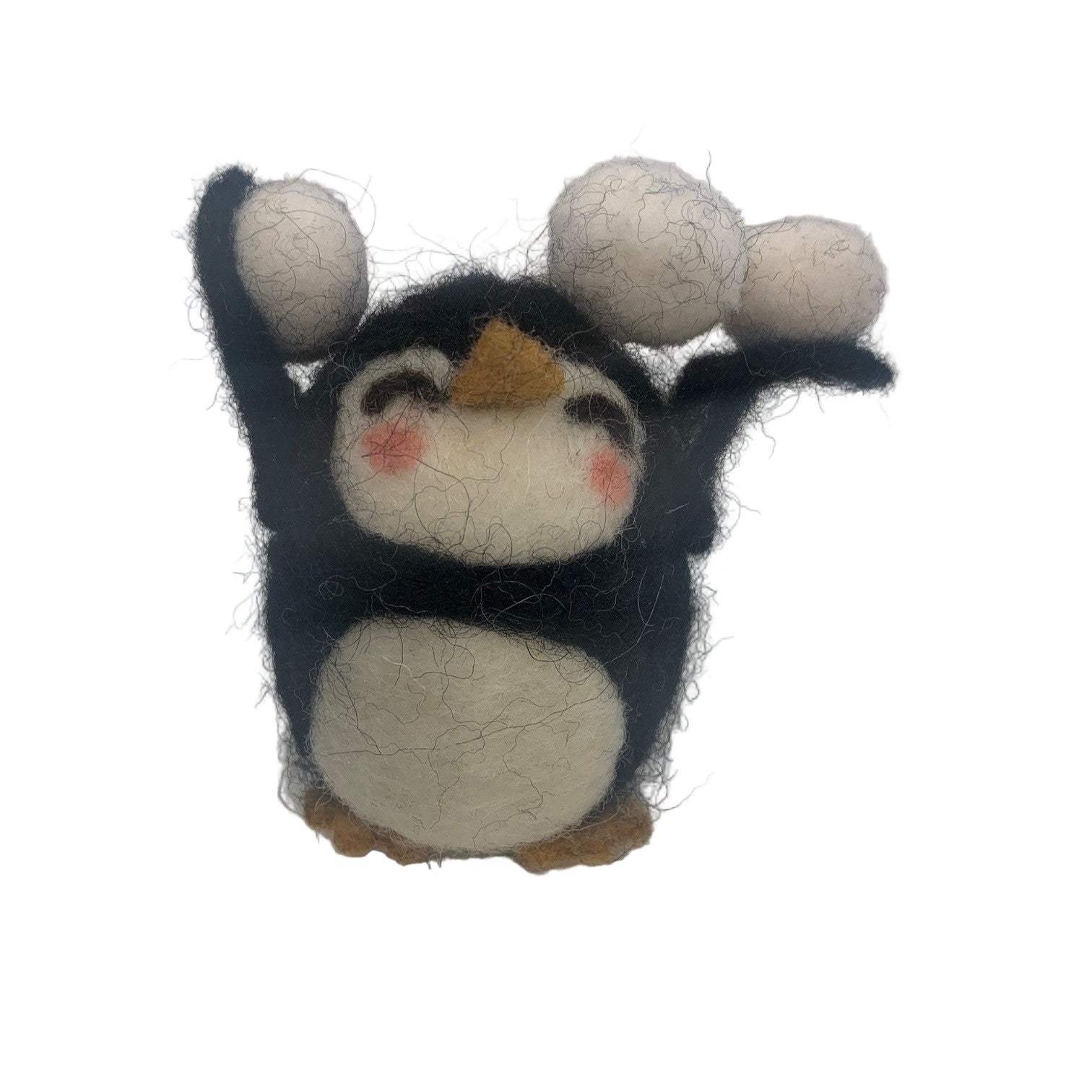 Penguin and Snowballs Ornament