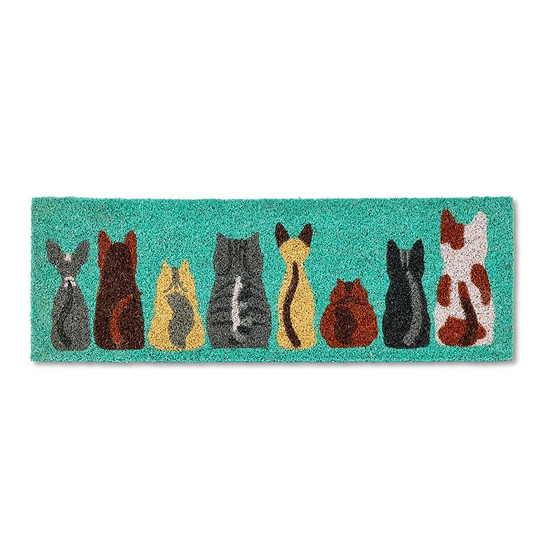 Row of Cats Small Doormat – Home Décor gift Montreal Villeray Urban Palate