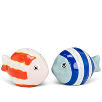 Striped Fish Salt & Pepper Shaker Set