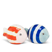 Striped Fish Salt & Pepper Shaker Set