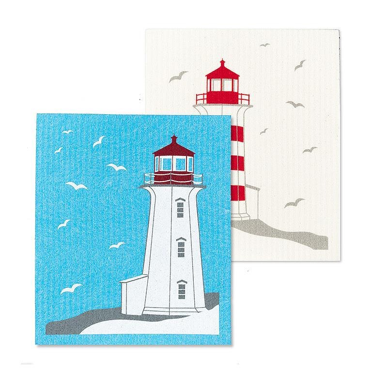 Swedish Sponge Cloths - Lighthouses  - Set of 2