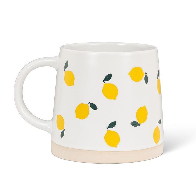 Wide Base Mug with Lemons