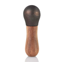 Crush Acacia Wood and Cast Iron Mortar and Pestle 4"