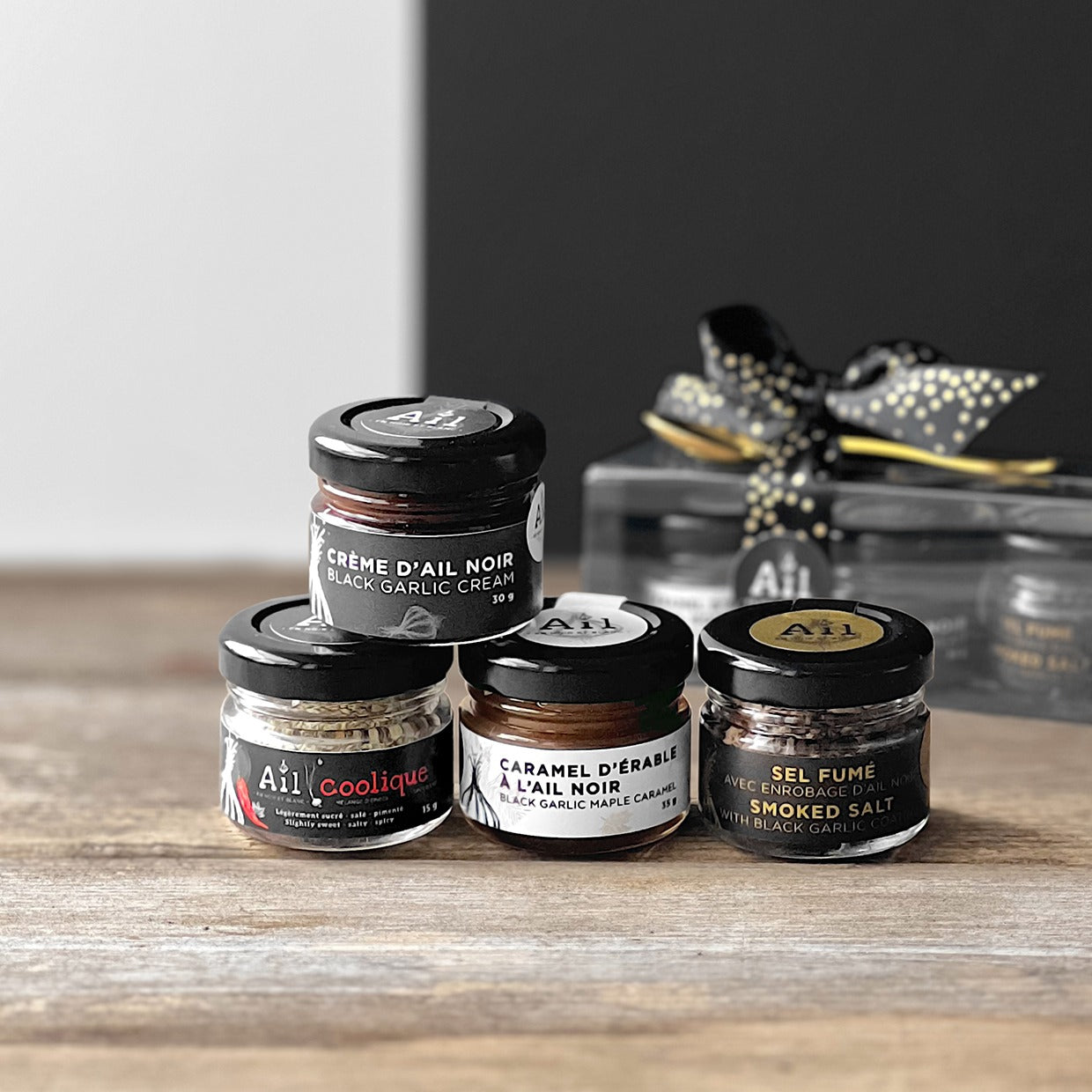Coffret dégustation gourmet à l'ail noir