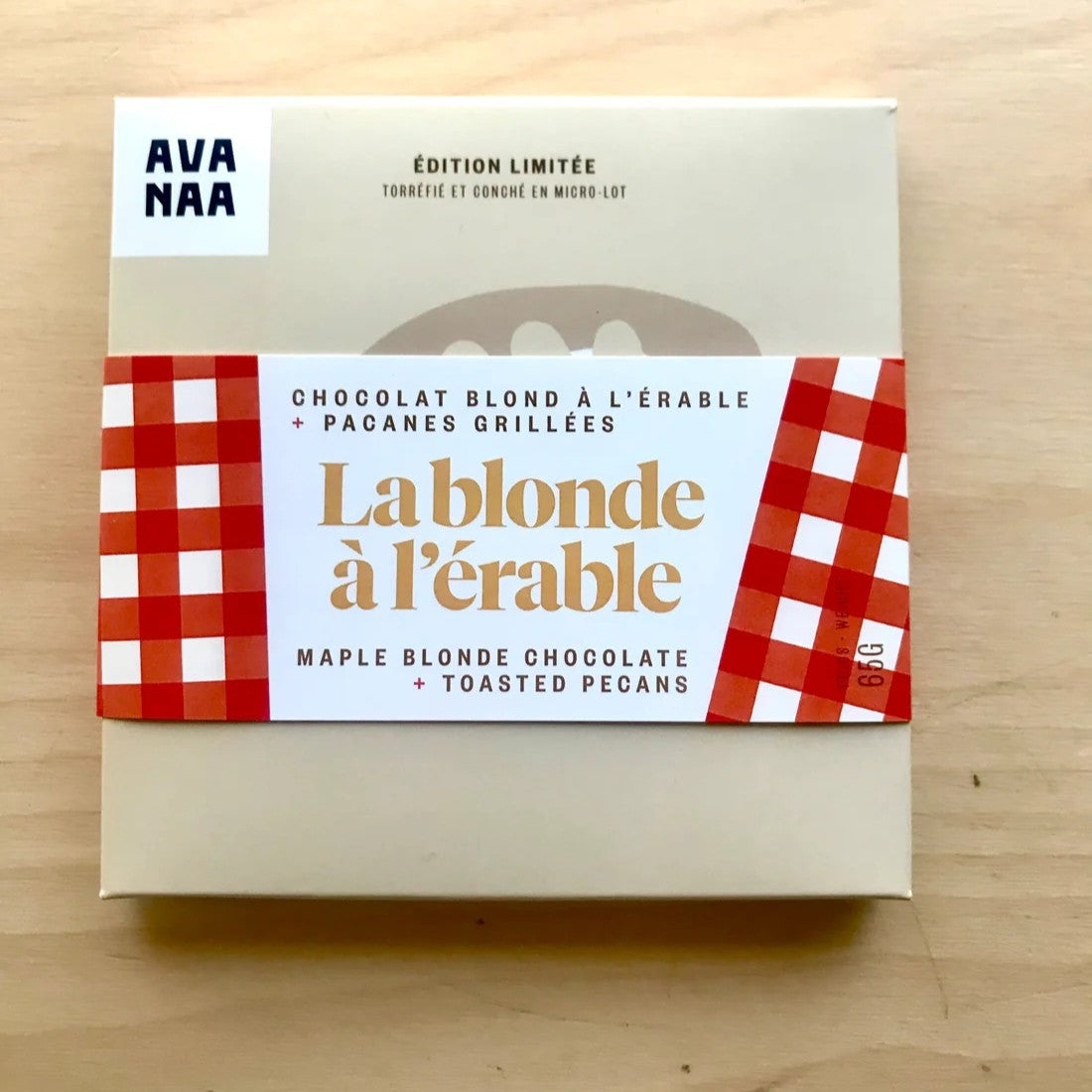 El Chocolate Rubio con Jarabe de Arce 65g