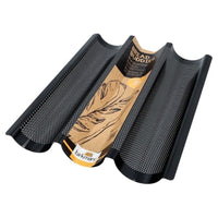 Bandeja para baguettes Bread Buddies perforada, antiadherente, para 3 personas