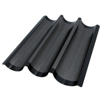 Bandeja para baguettes Bread Buddies perforada, antiadherente, para 3 personas