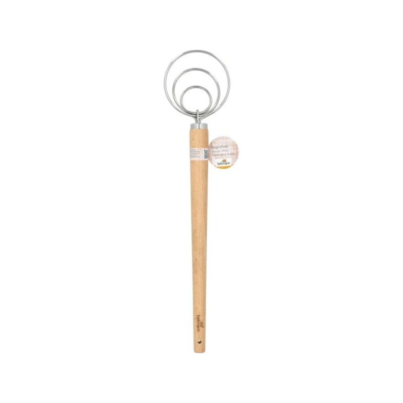 LAIB & SEELE Danish Dough Whisk with Beechwood Handle - Spiral