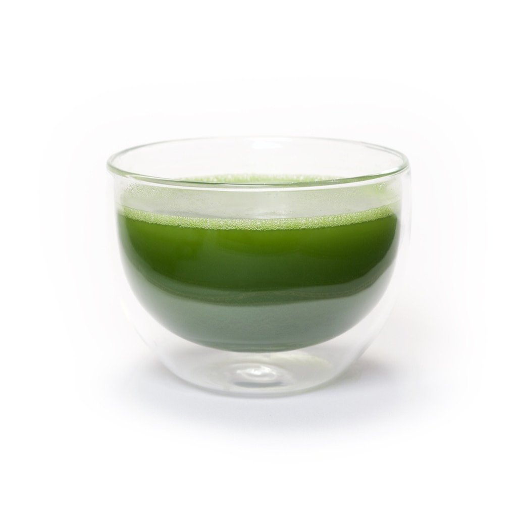 Double Wall Glass Matcha Bowl - Iris