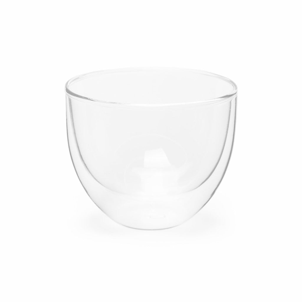 Double Wall Glass Matcha Bowl - Iris