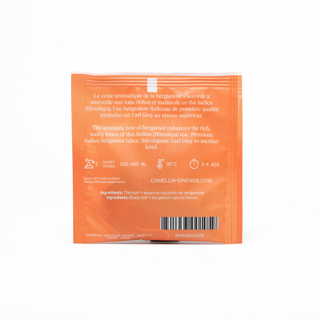 Earl Grey orgánico - Bolsita de té individual