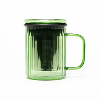 Taza de vidrio Opale con infusor - Verde jade
