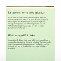 Taza de vidrio Opale con infusor - Verde jade