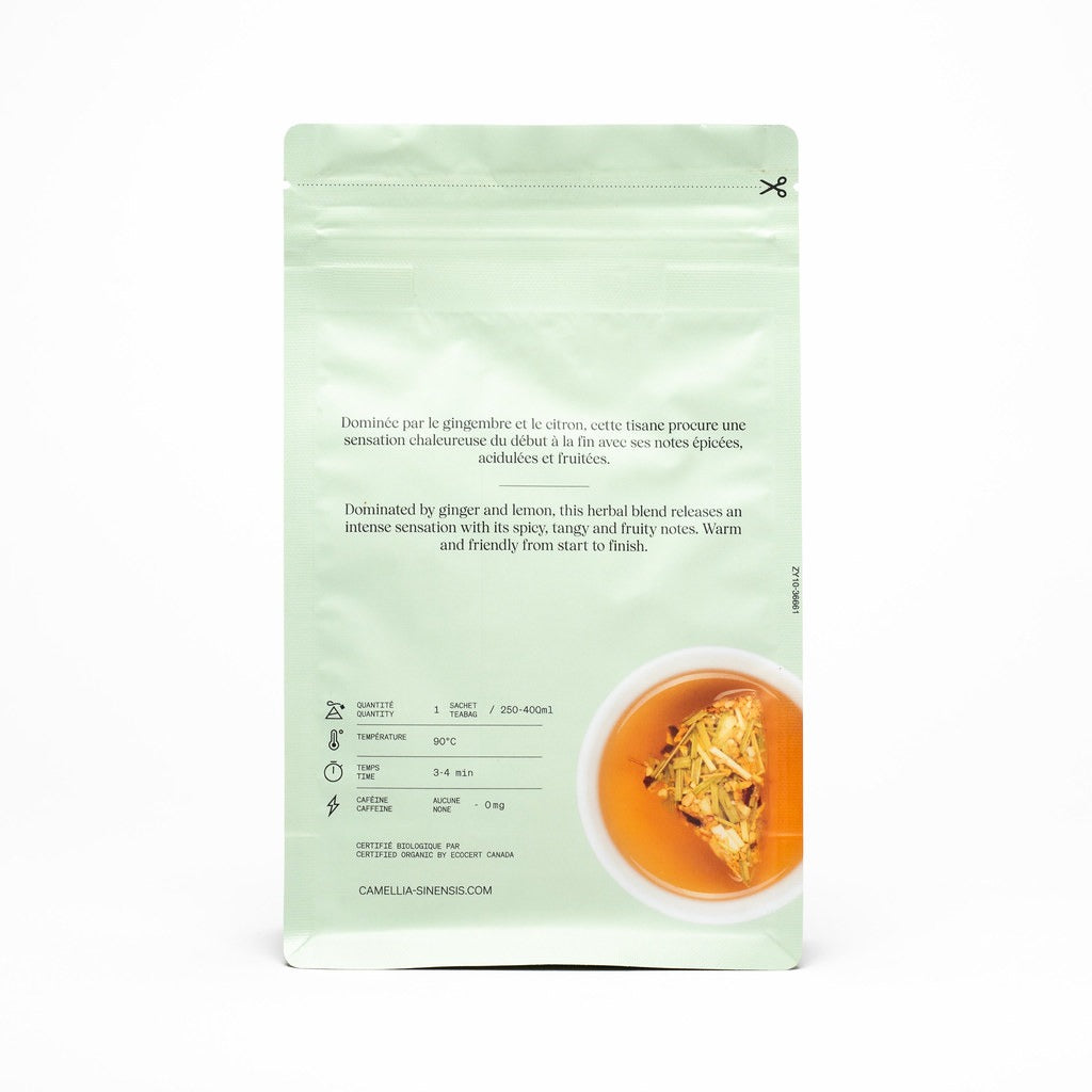 Thé bio Citron Gingembre Explosion - 15 sachets