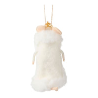Felt Drama Queen Mouse Ornament