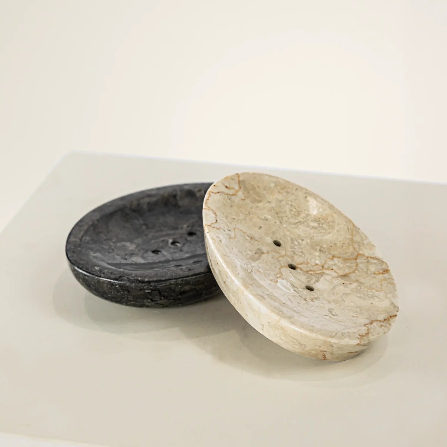 Marble Soap Dish - Black