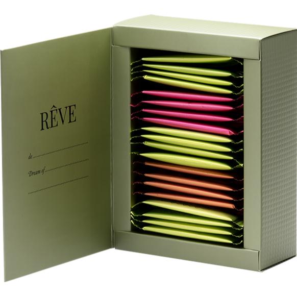 Rêve Assortment of 20 Flavored Herbal Infusion Teas