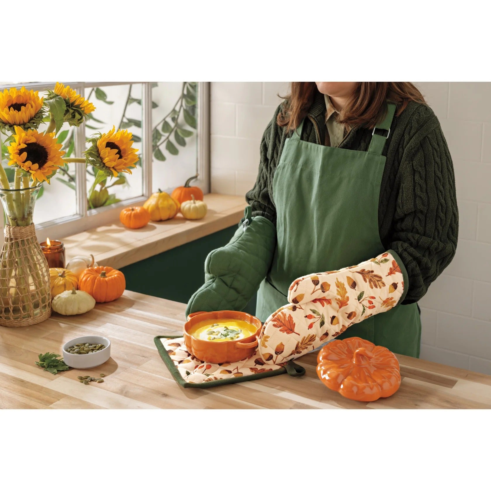 Delantal de chef Elm Green