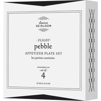 Flight Pebble Appetizer Plates - Set of 4