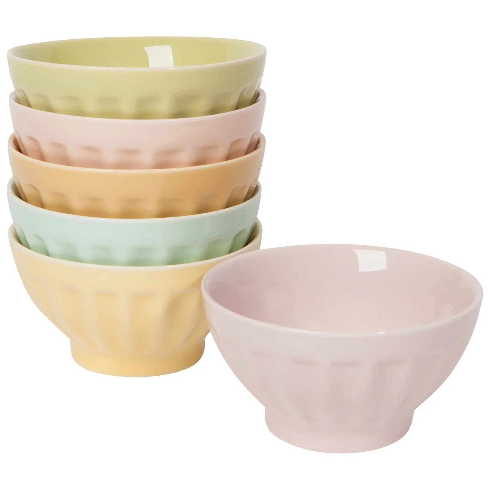 Flora Sundae Bar Pinch Bowls - Juego de 6