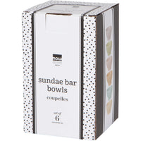 Flora Sundae Bar Pinch Bowls - Juego de 6