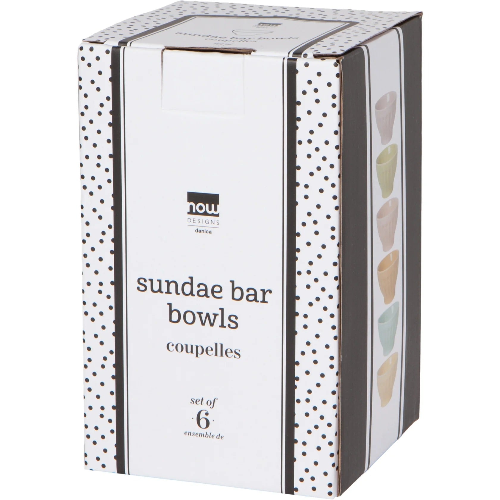 Flora Sundae Bar Pinch Bowls - Juego de 6