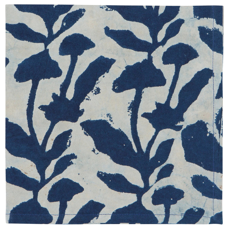 Flourish Block Print Napkins - Set of 4