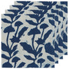 Flourish Block Print Napkins - Set of 4 – Kitchen Linens gift Montreal Villeray Urban Palate