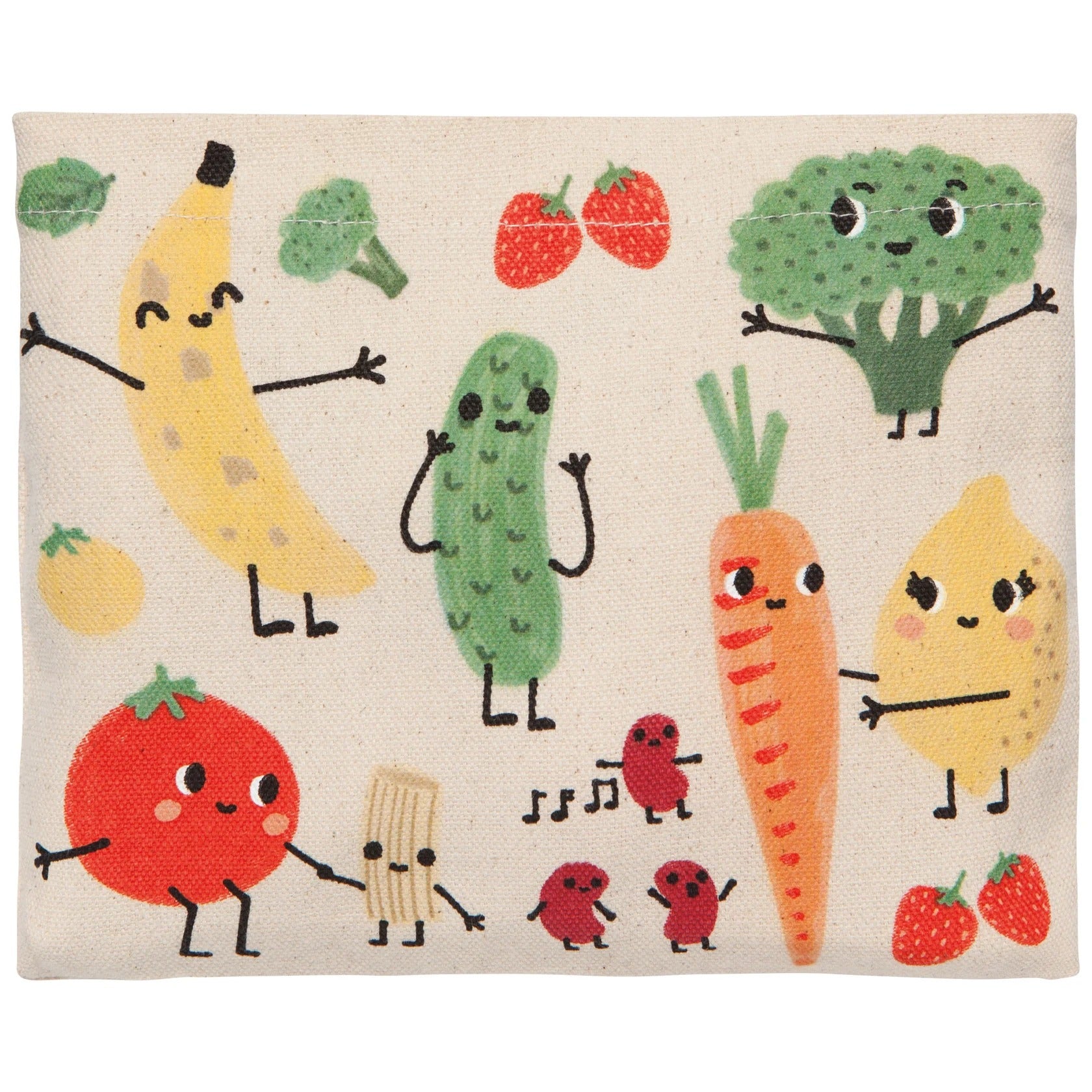 Bolso de mano divertido con bolsillo para comida