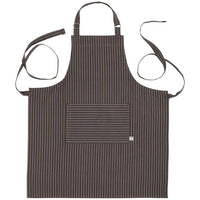 Granite Gray Pinstripe Chef Apron