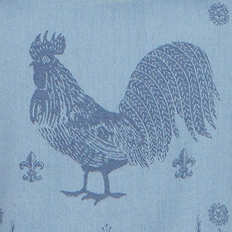 Delantal de jacquard con motivo de gallo francés