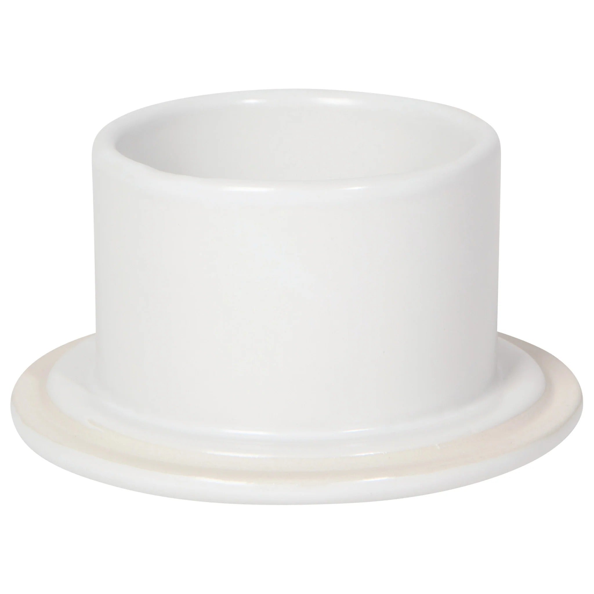 Mantequera blanca mate