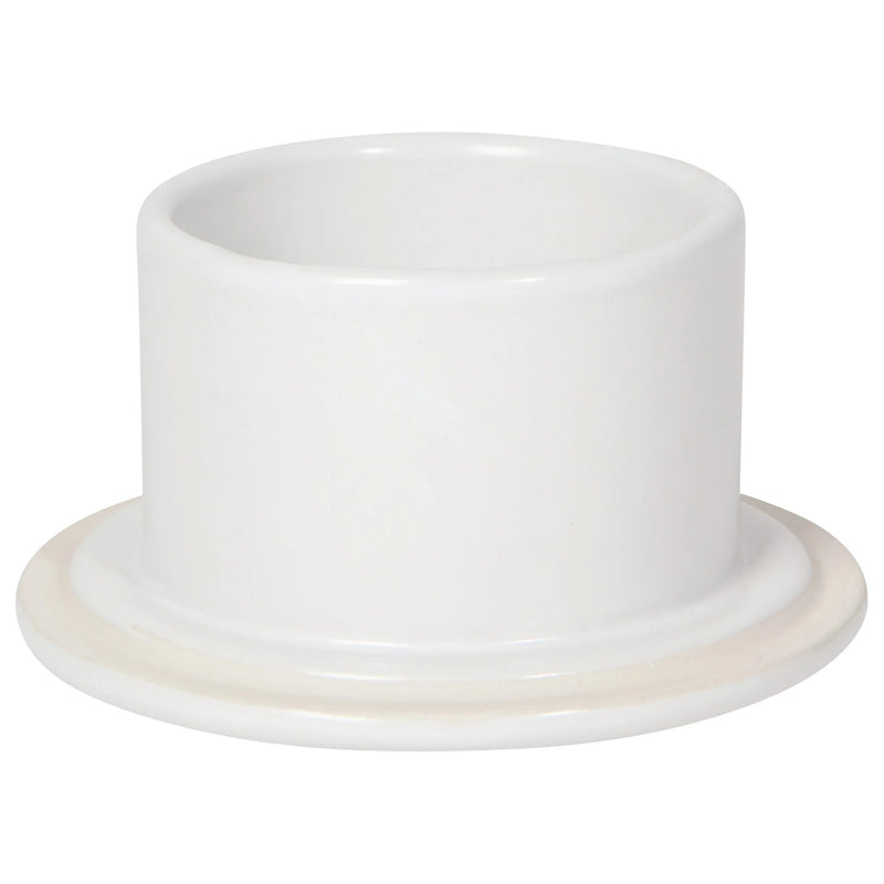 Mantequera blanca mate