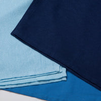 Juego de 3 paños de cocina de indigo de tela de saco con diseño de Moon Cool Blue