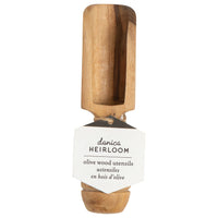 Cuchara de sal de madera de olivo