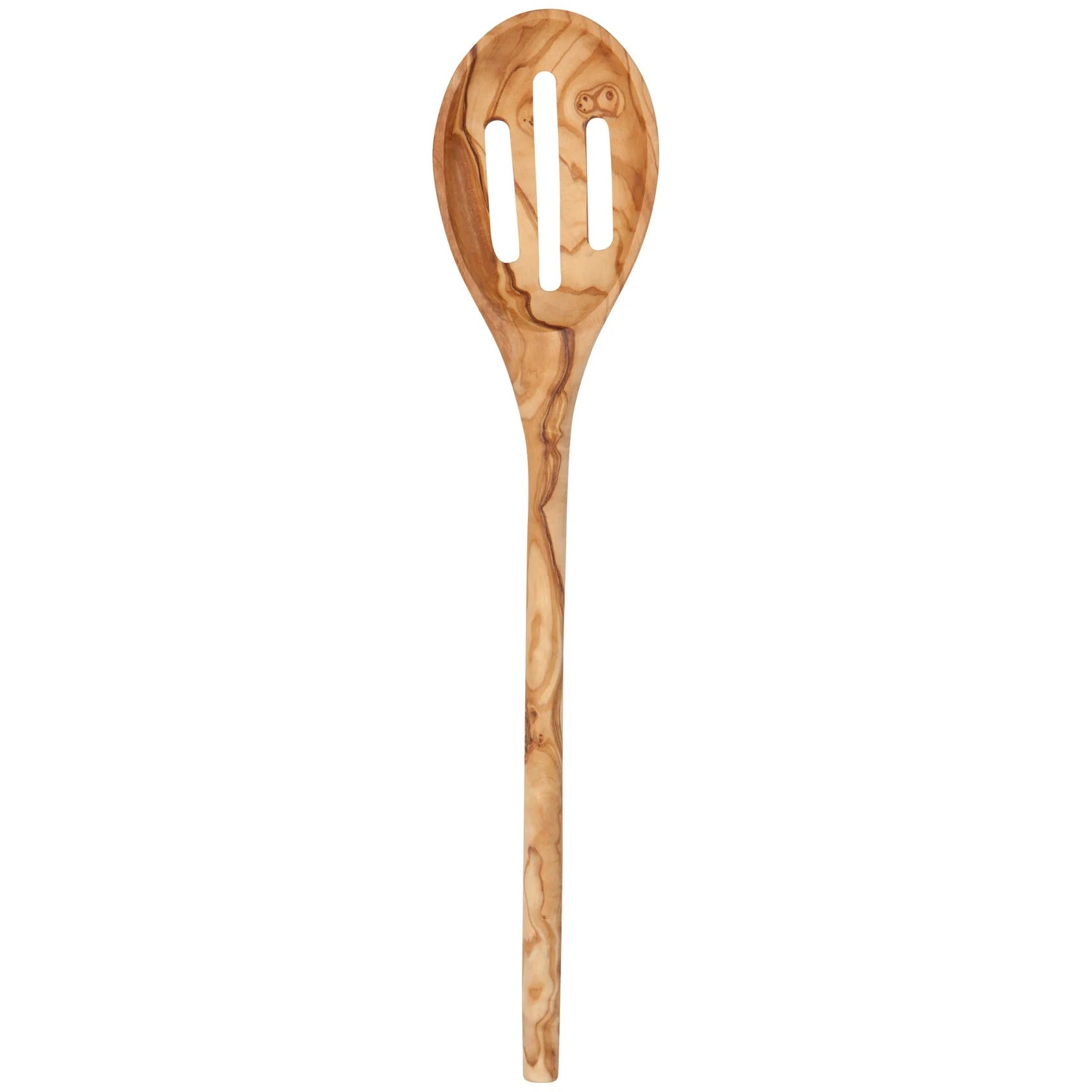 Cuchara ranurada de madera de olivo