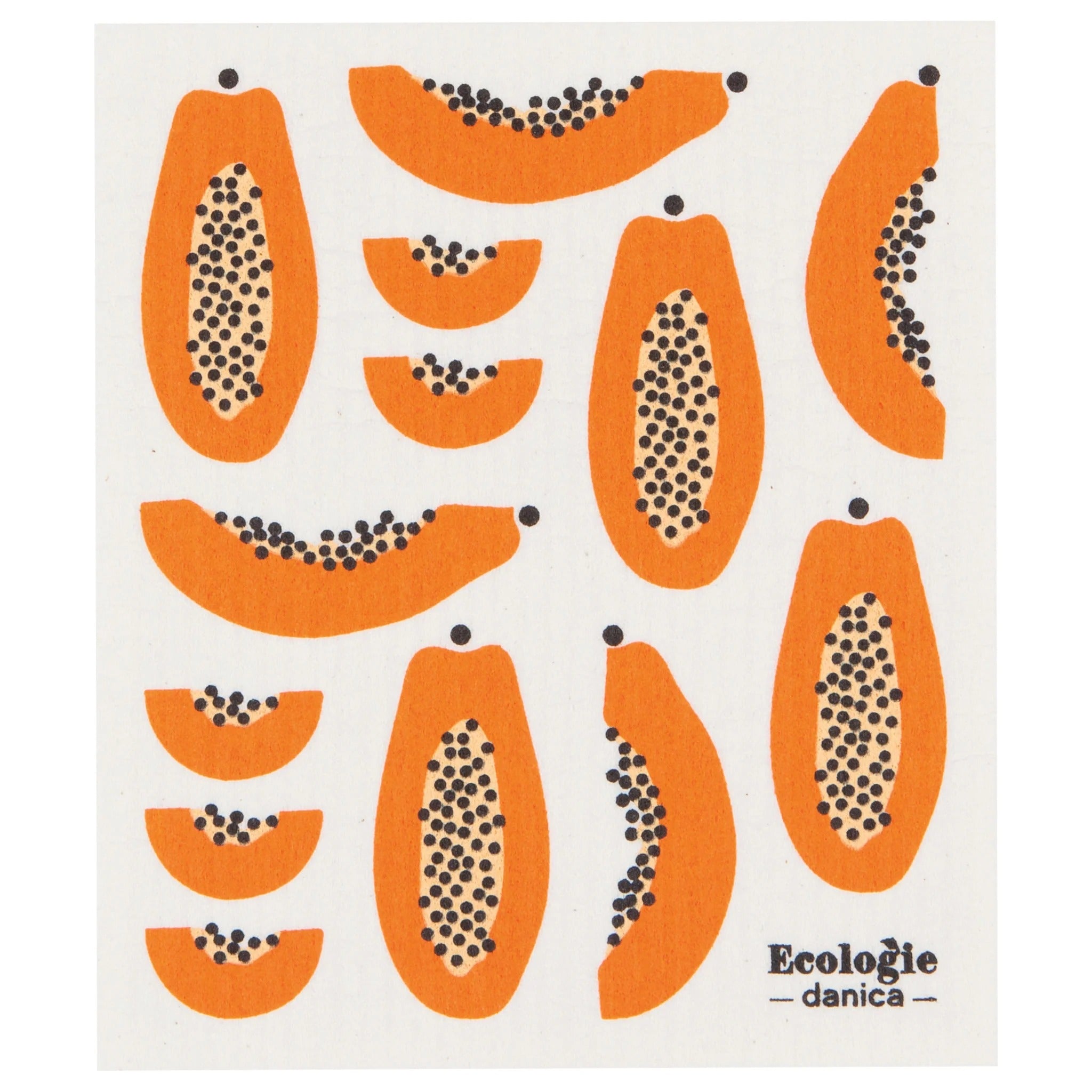 Swedish Sponge Cloth - Papaya – Kitchen Linens gift Montreal Villeray Urban Palate